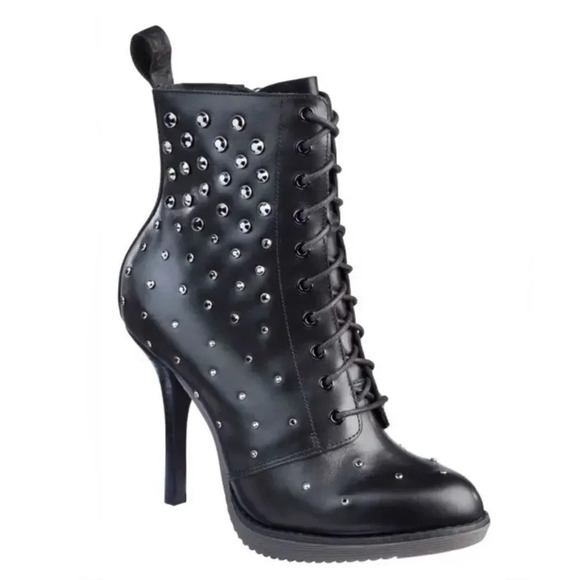 DR. MARTENS x SWAROVSKILimited Edition Zita Black Studded Boots Booties10